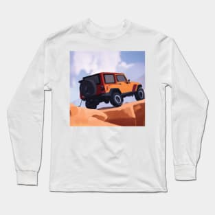 Jeep Wrangler offroading in Moab Long Sleeve T-Shirt